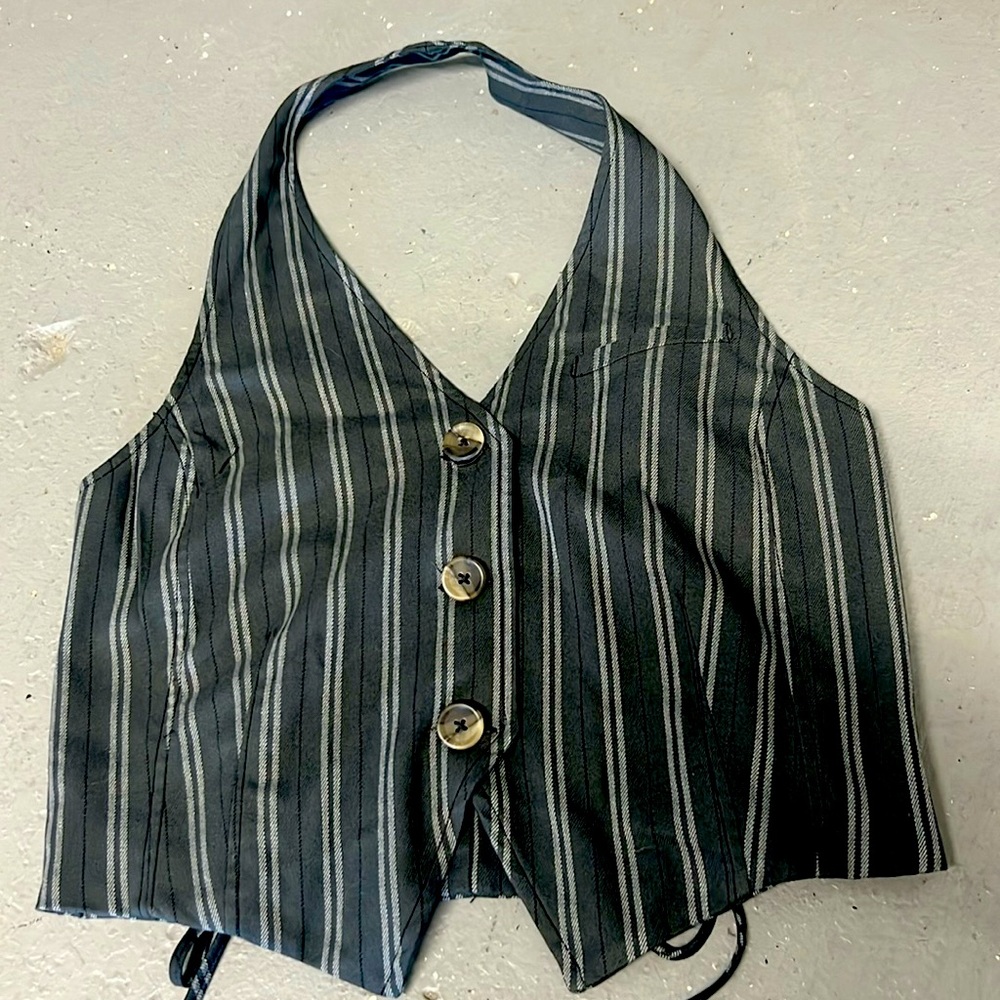Free People green vest. Size M. New